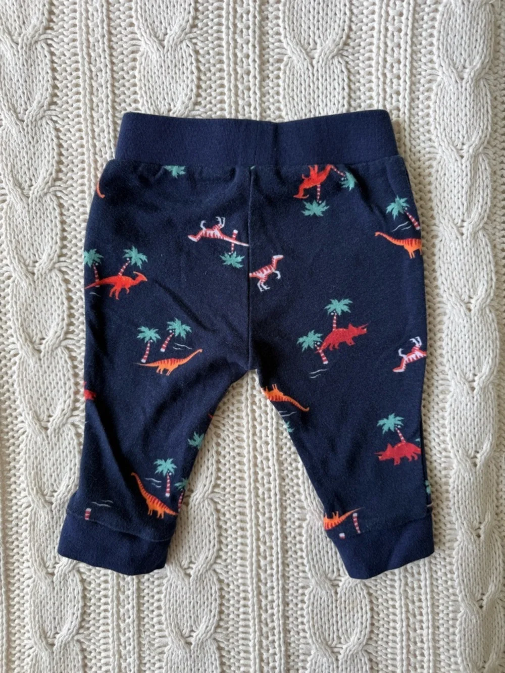 Old Navy Navy Baby Leggings with Colorful Dino Print